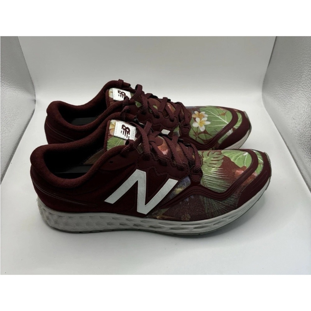 New Balance Burgundy Floral Zante Paradise Shoes Women’s Size 9.5 Mens Size 7.5